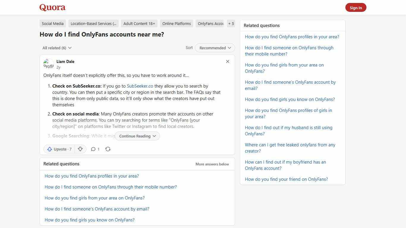 How to find OnlyFans accounts near me - Quora